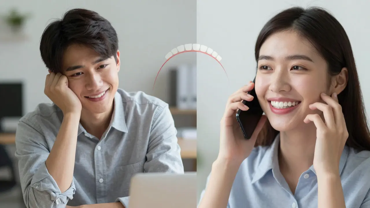 Před a po ortodontické léčbě: od nejistého mluvení k sebevědomému vyjadřování.