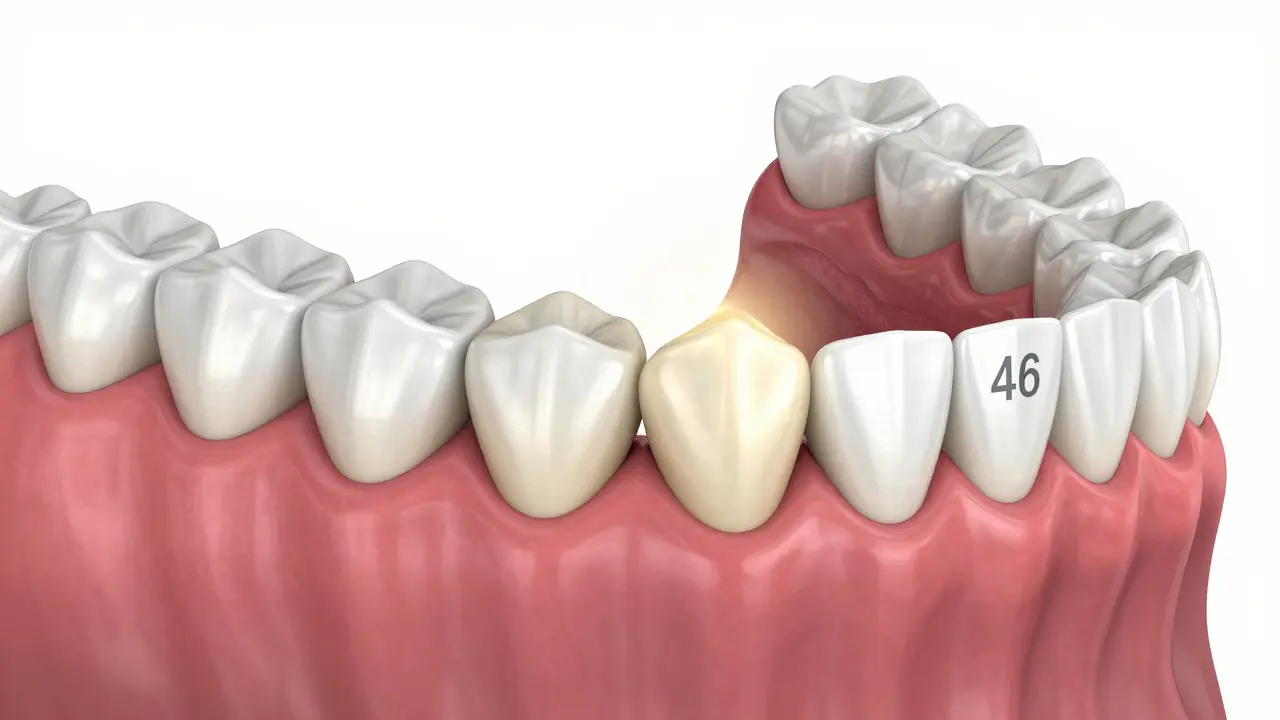 Co je zub 46? Podrobný průvodce prvním horním molárem