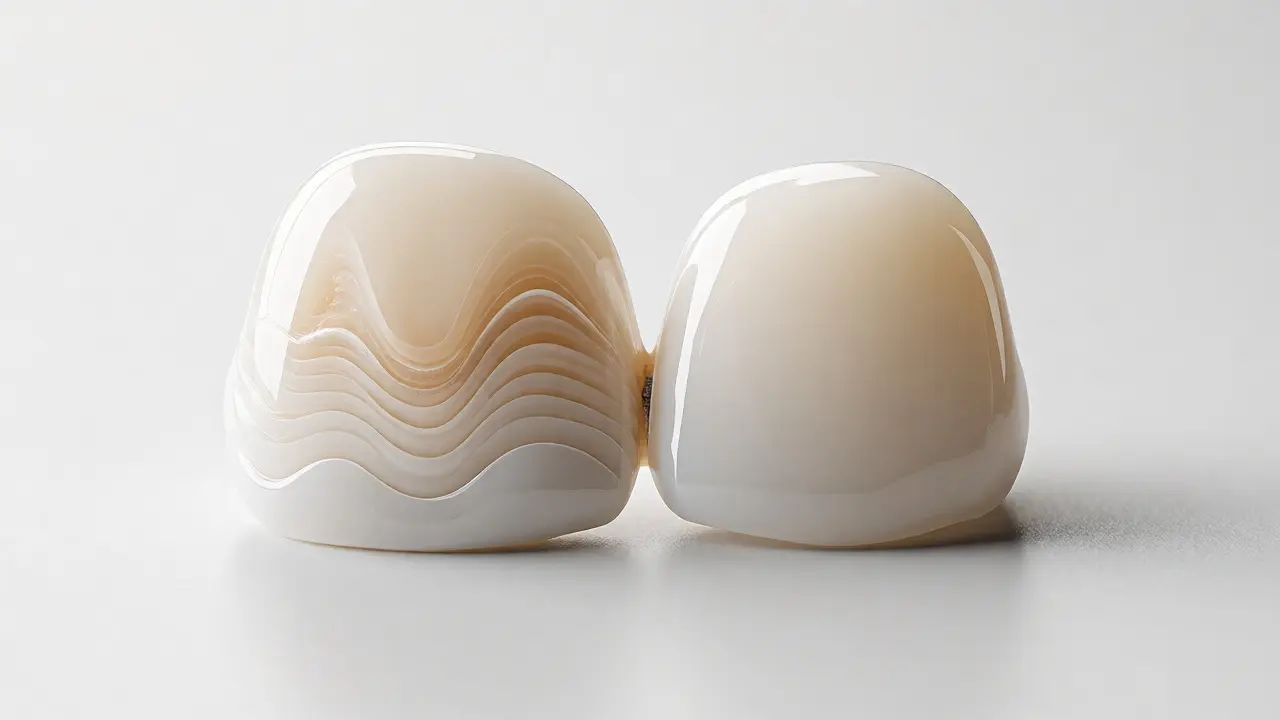 Porovnání keramické a kompozitní dentální fazety